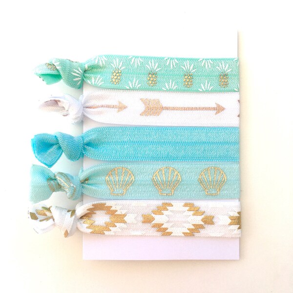 hair tie bracelets, beach jewelry, party favour, friendship bracelets