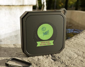 Altavoz Bluetooth con logo de Target verde / Altavoz portátil para exteriores con clip