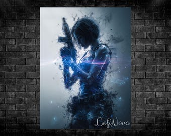 Unique Metal Wall Art | Premium Aluminum Print | Modern Wall Decor | Gamer Gift for Him or Her | Fantasy & Sci-Fi Room Art