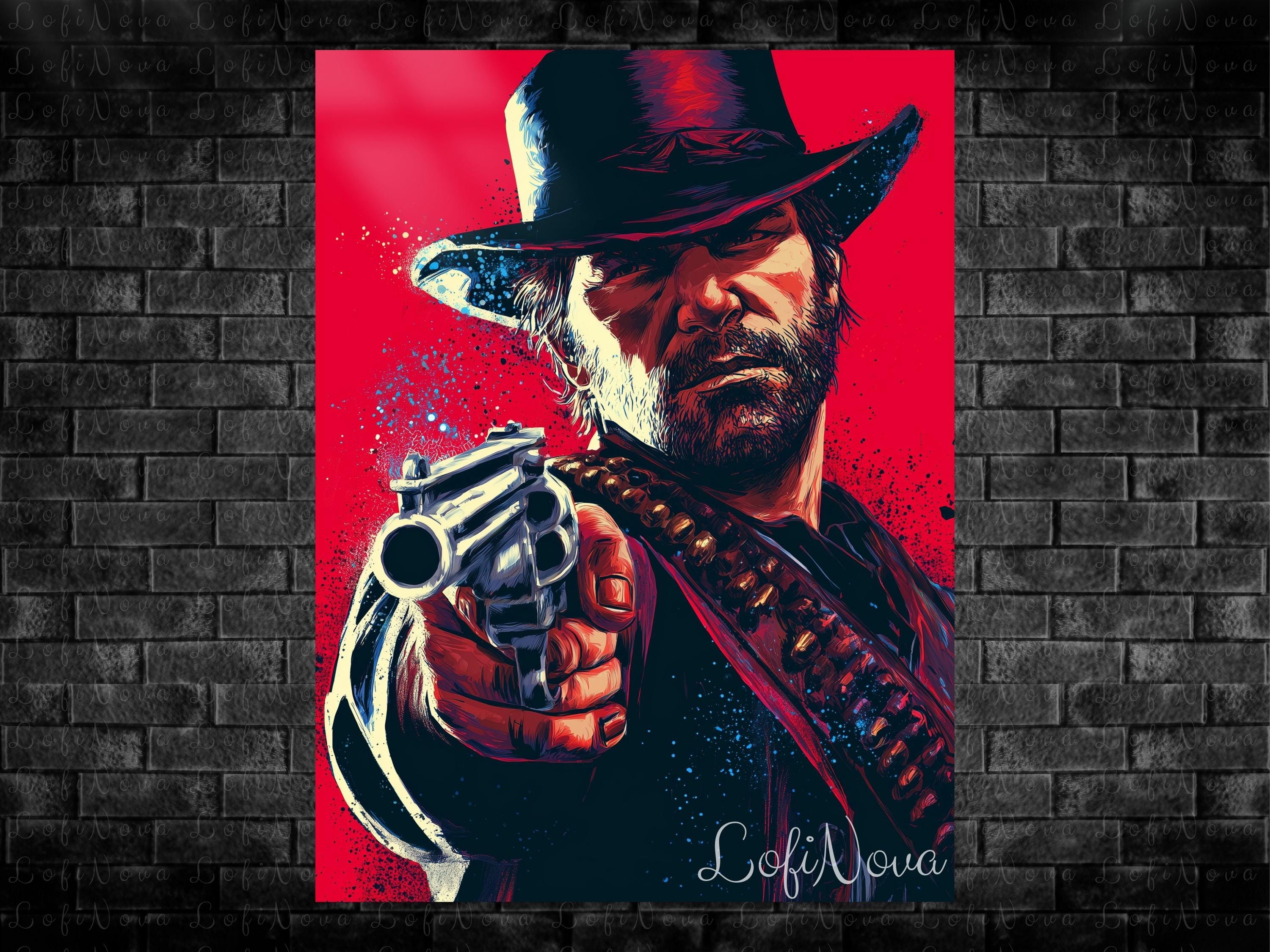 Red dead redemption 2 art - Etsy 日本