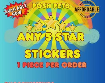 Mogo 5 Star Stickers - 1 piece per order | Buy now!