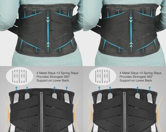 Back Support Belt for Lower Back Pain Adjustable Lumbar Support Brace Comfort