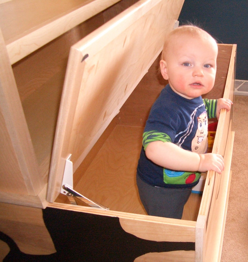 Woodworking Plans Toy Box with Cubbies and Bookshelf Etsy