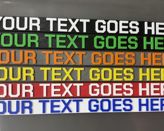 Custom Magnetic Toolbox Labels | Any Text, 8 Colors | PETG | Lifetime Guarantee | Handmade by US Veterans