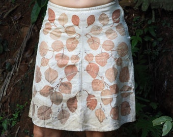Small Skirt Natural Silk Short Skirt dyed with all natural plant dyes.  Size 10 Australian Size