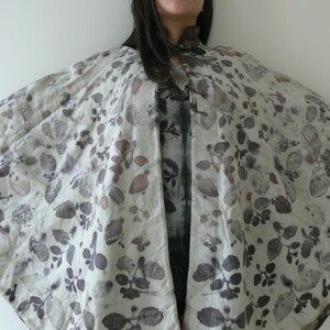 SALE Wool Cape Dyed with Plants, Lined, Unisex One Size image 4