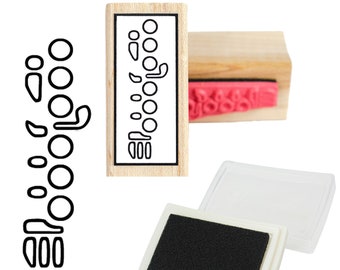 flauta de digitación sello de goma