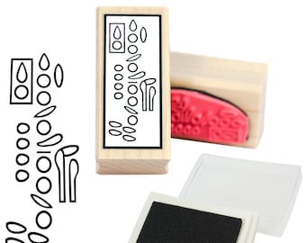 Clarinet Fingering Rubber Stamp -    A great teacher and student aid. ( Musician, Music, Woodwind)