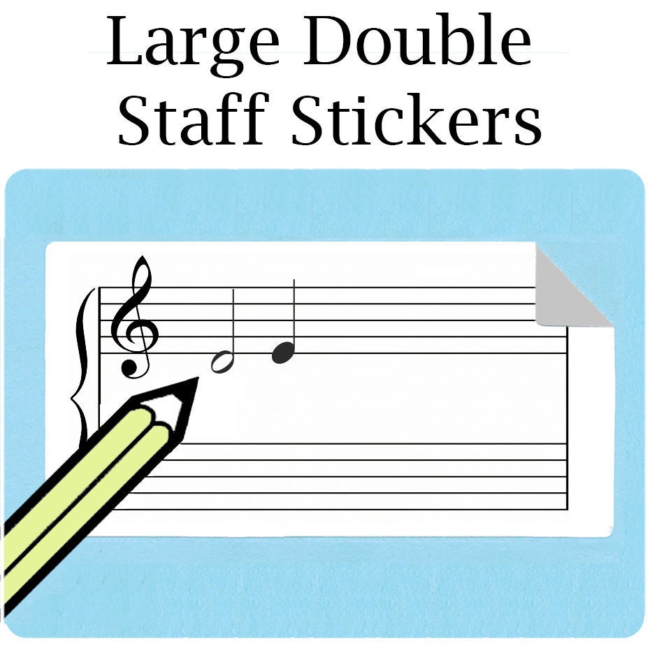 Staf Sticker Double Staff Stickers- Pack of 50- Free Shipping! - Etsy