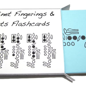 Clarinete dedos y piezas Flashcards - nuevo artículo.