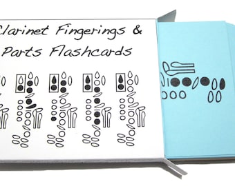 Clarinet Fingering and Parts Flashcards - Nuovo elemento.