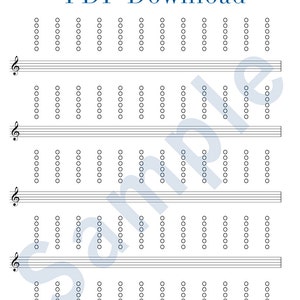 Tin & Penny Whistle Tabulatur, Fingering Papier: Download und druckbare PDF - Ideal zum Lernen und Lehren der Irish Whistle
