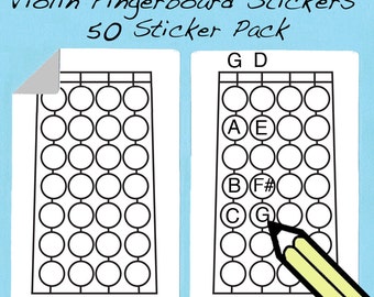 Violin Fingerboard / Fingering Stickers  -Free Shipping! (Cello, Viola, Bass)