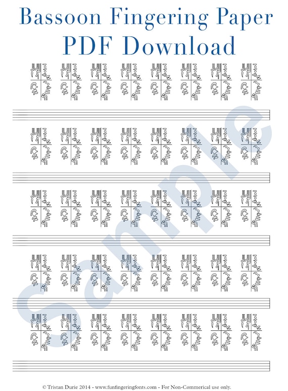 Bassoon Chart Pdf