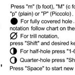 Saxophon Fingering Schriftart Notate Sax Fingersätze auf einem PC oder Mac. Bildungslizenz Bild 2