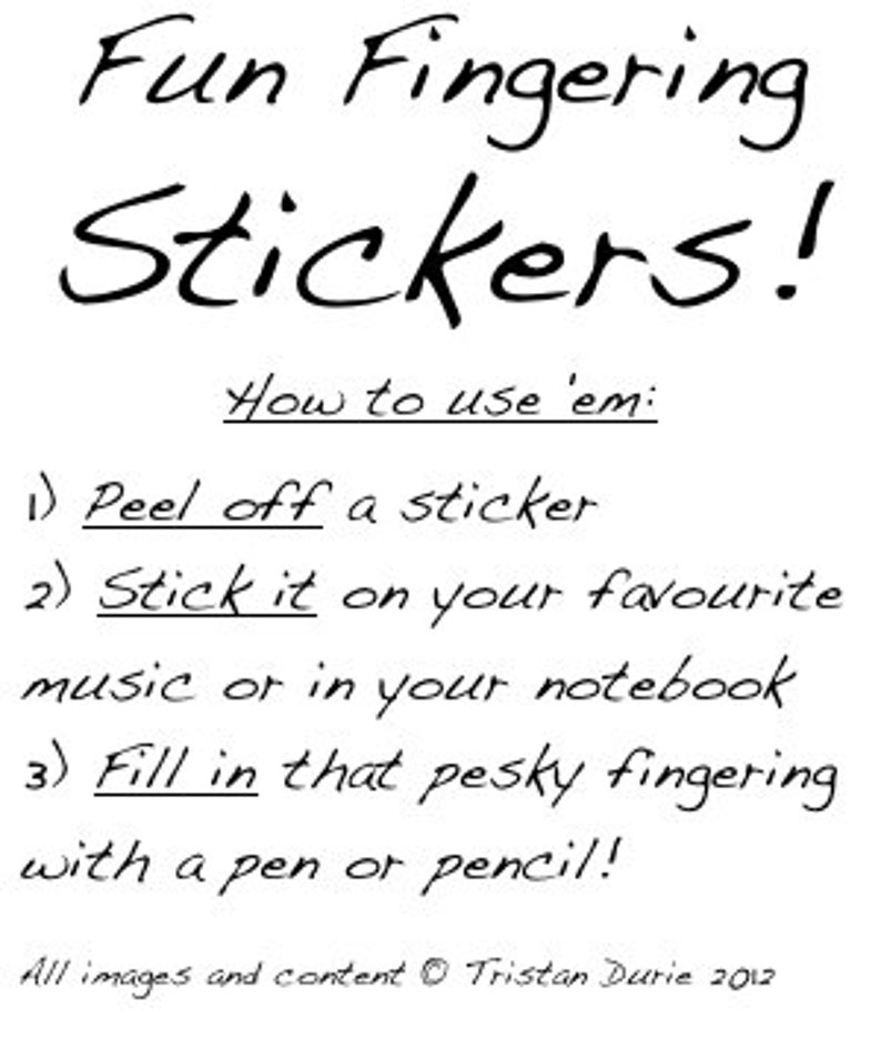 Violin Fingerboard / Fingering Stickers free Shipping Etsy