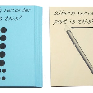 Grabación de dedos y piezas Flashcards - Nuevo artículo.
