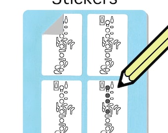 Oboe Fingering Stickers (250 pack) - Free Shipping!
