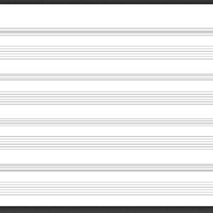 A4 Guitar Treble Clef & Tablature Paper Portrait: Download and Printable PDF Great for music teachers. 4 lines image 1