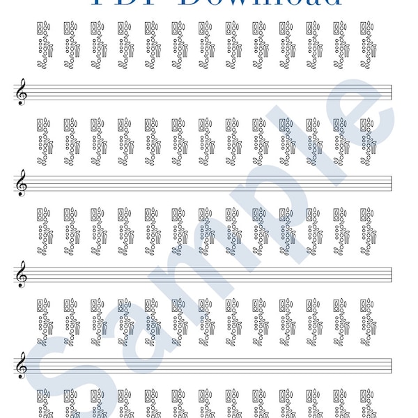 Clarinet Fingering Paper: Download and Printable PDF - Great for clarinetists and teachers.