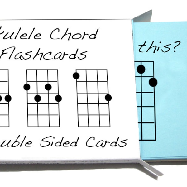 Ukulele Chord Symbol Flashcards 84 Cards! (For Soprano, Concert & Tenor Uke)