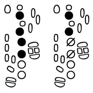 Saxophon Fingering Schriftart Notate Sax Fingersätze auf einem PC oder Mac. Bildungslizenz Bild 1