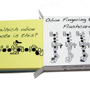 Oboe Fingersatz und Teile Flashcards - brandneue Artikel.