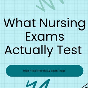 Nursing Exam Study Guide | NCLEX Prep, Pharmacology, Lab Values (PDF Download)