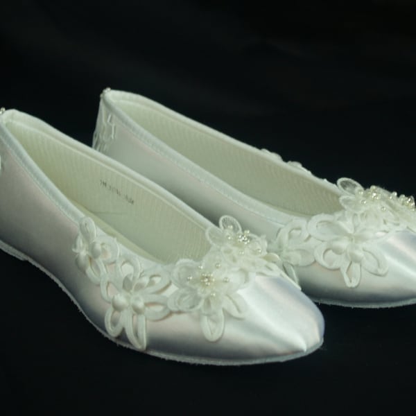 champagne ballet flats