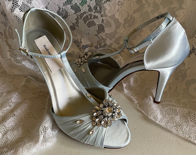 powder blue high heels