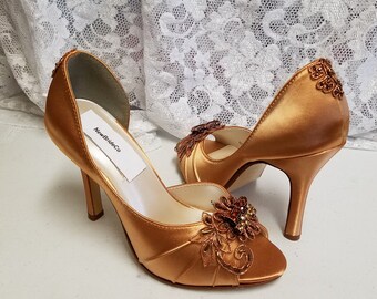 bronze sandals for wedding