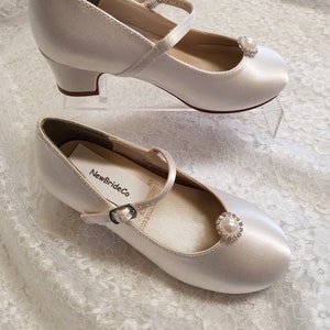 Girls off white dress shoes hotsell