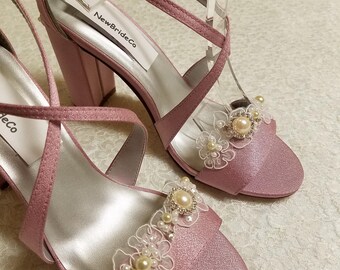 mauve wedding shoes