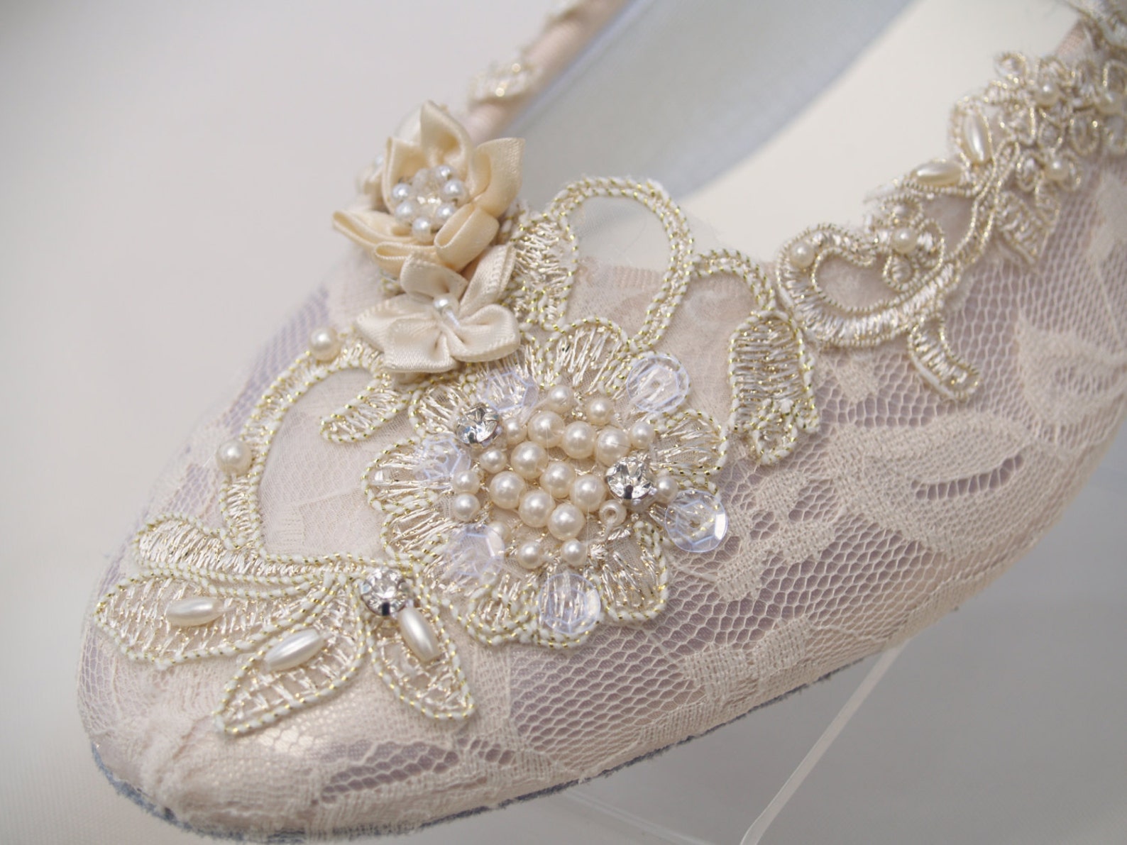 champagne flats for wedding