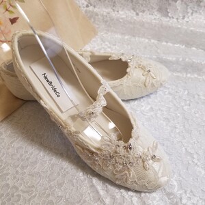 off white flat shoes
