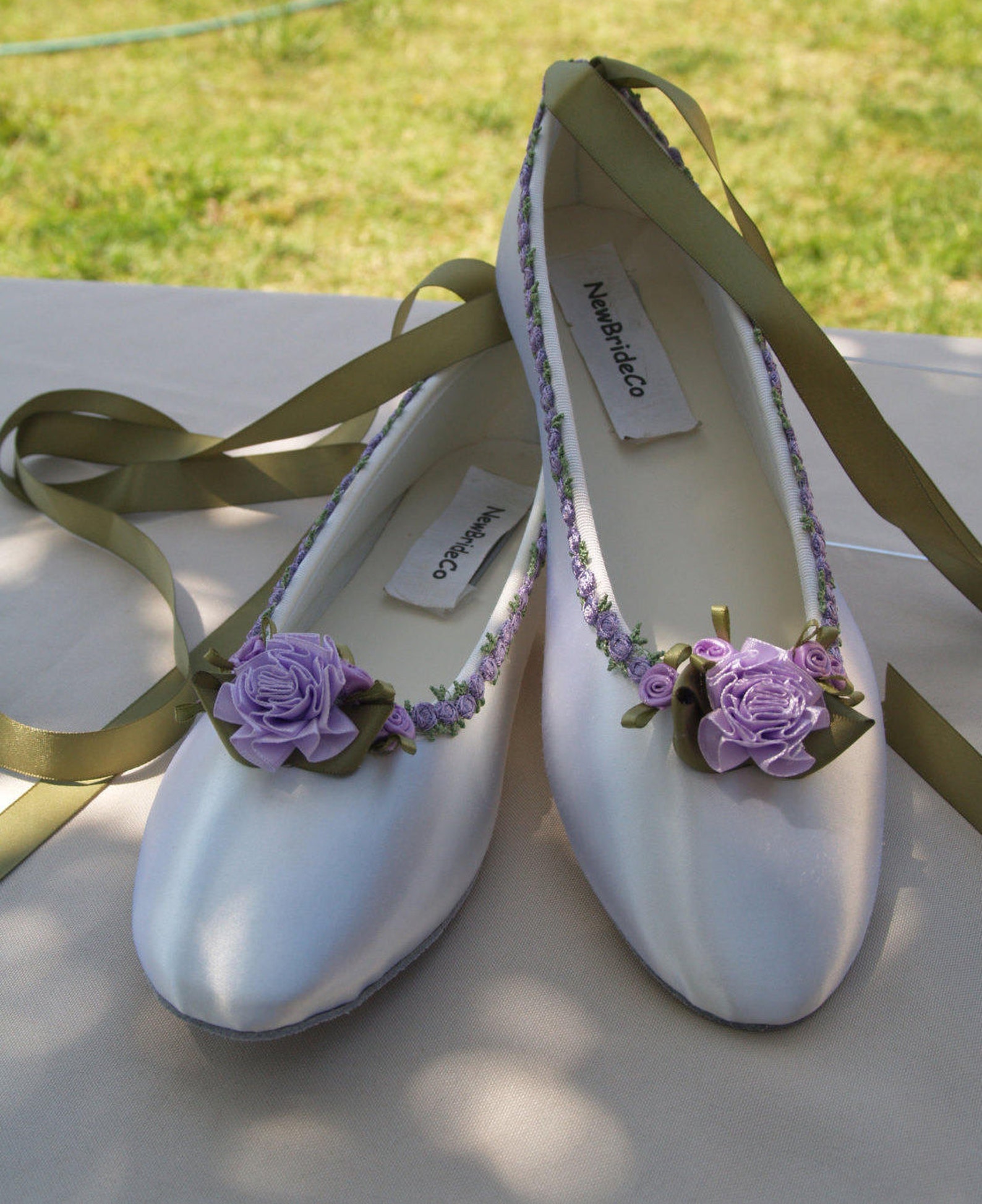 lace up wedding flats