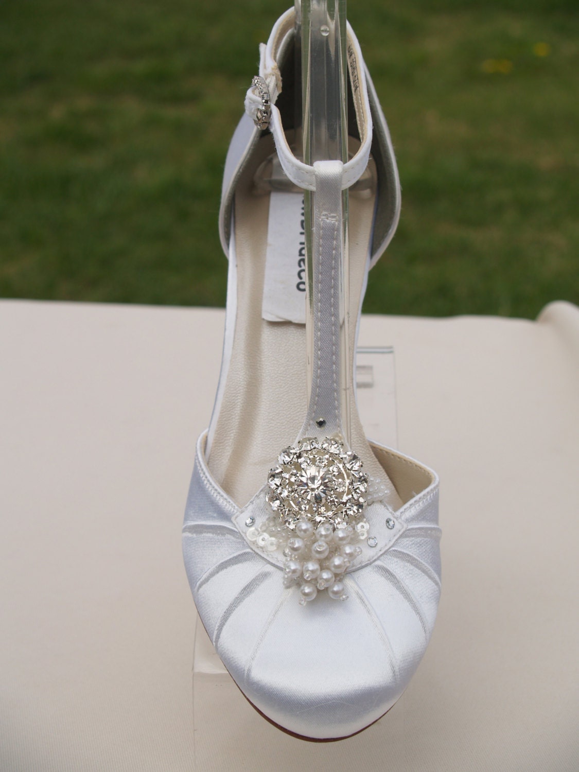 mid height wedding shoes