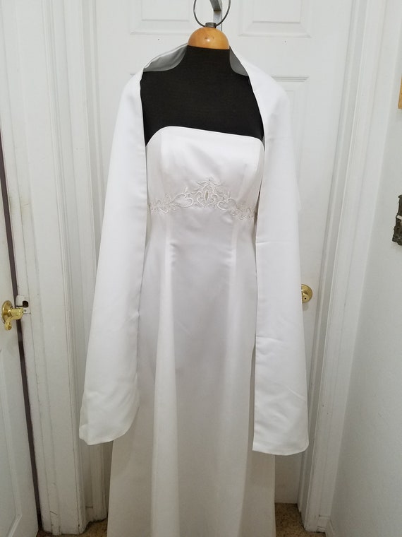 Wedding Satin Shawl, Satin wrap to cove shoulders, two sided satin shawl, brides satin shawl