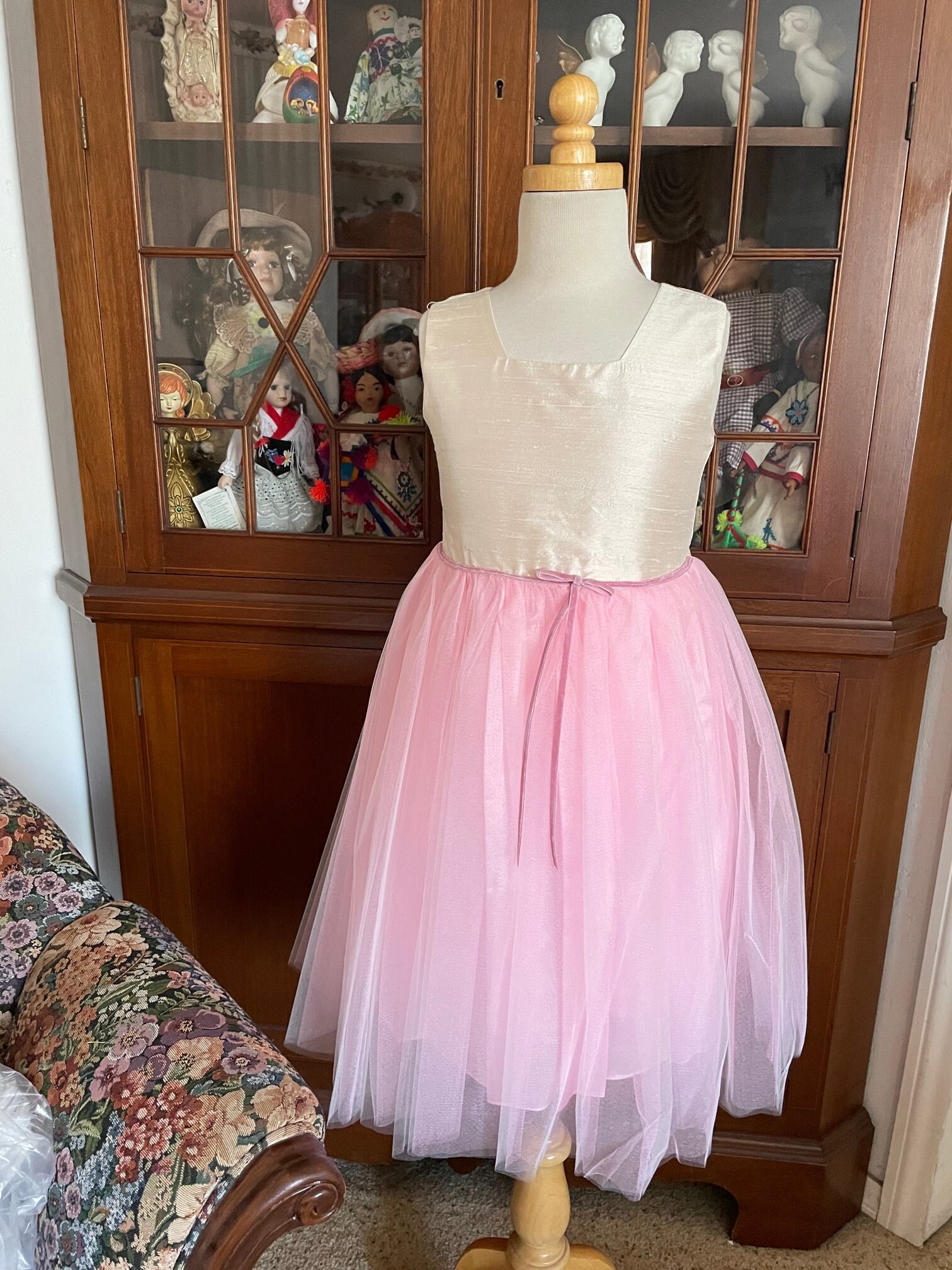 PINK Ivory Flower Girl Dress dress Pink With Ivory Bodice Easter Dress pink Ivory Girl Dress Pink Tulle Dress Flower Girl Dress Pink Ivory Etsy Canada