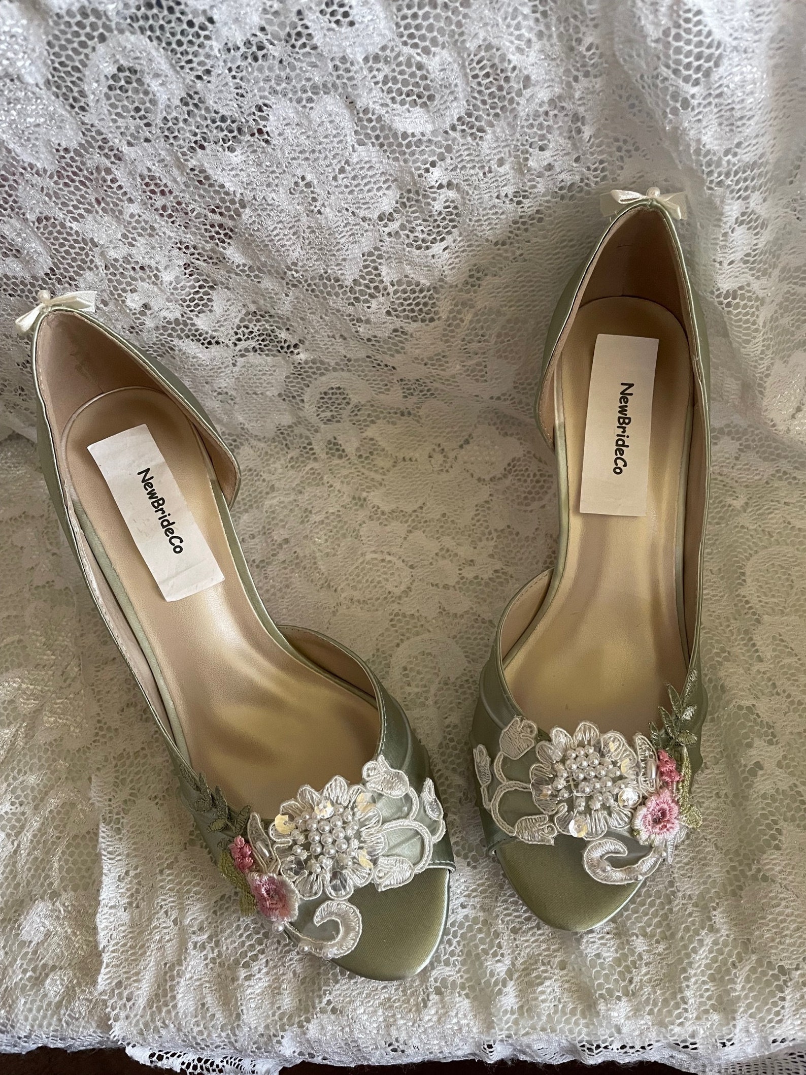 light grey wedding shoes