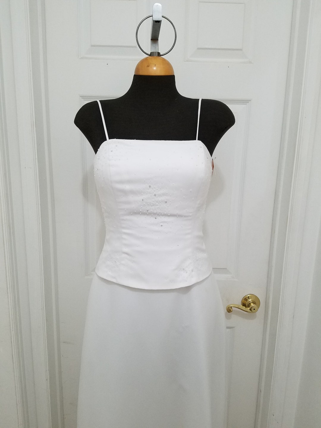 White - Pure Cotton 2-Piece Dress Set – Medium to 2XL