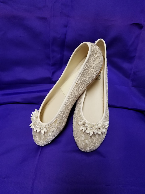 champagne color flat shoes