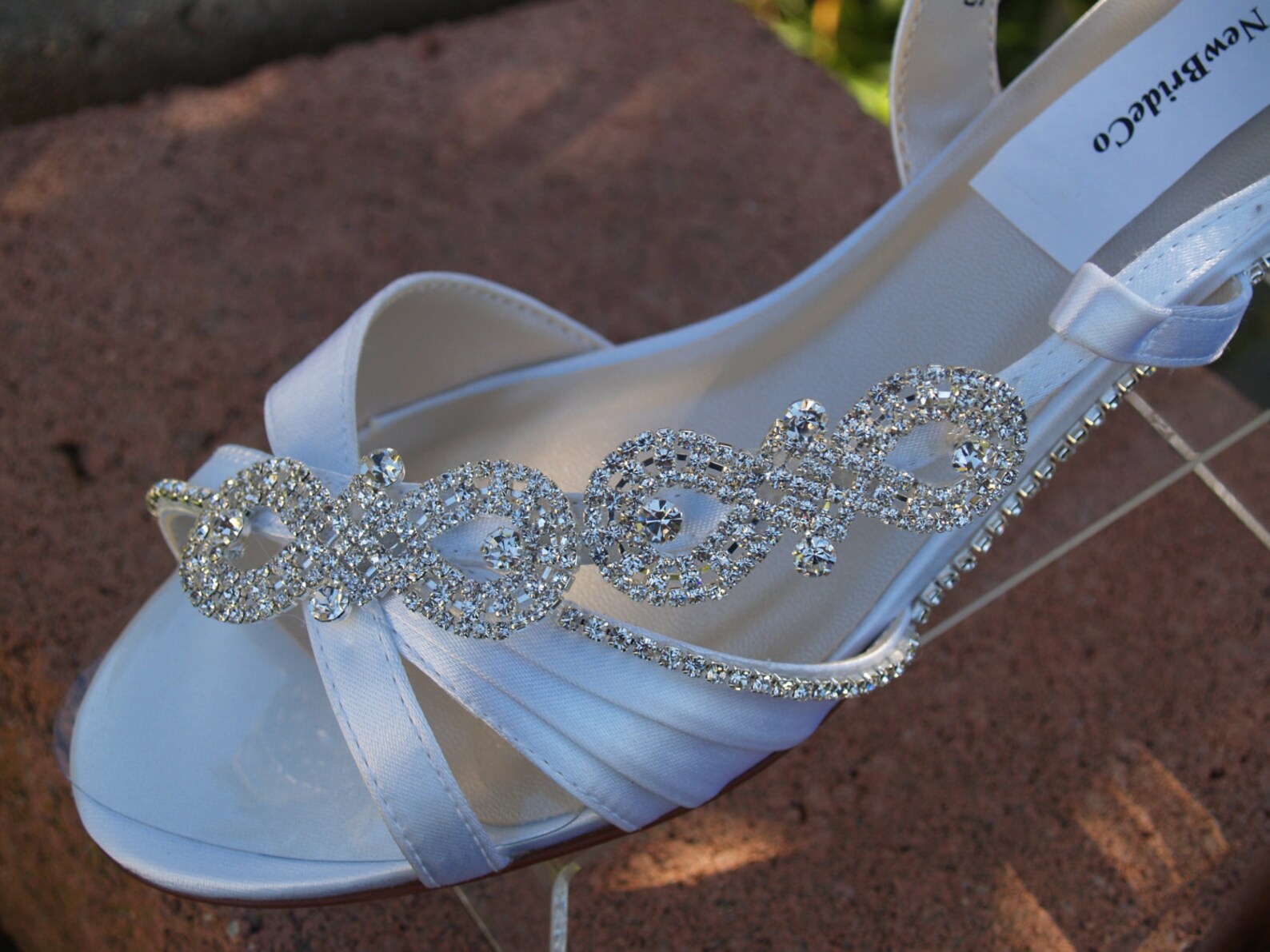 bling wedge heels