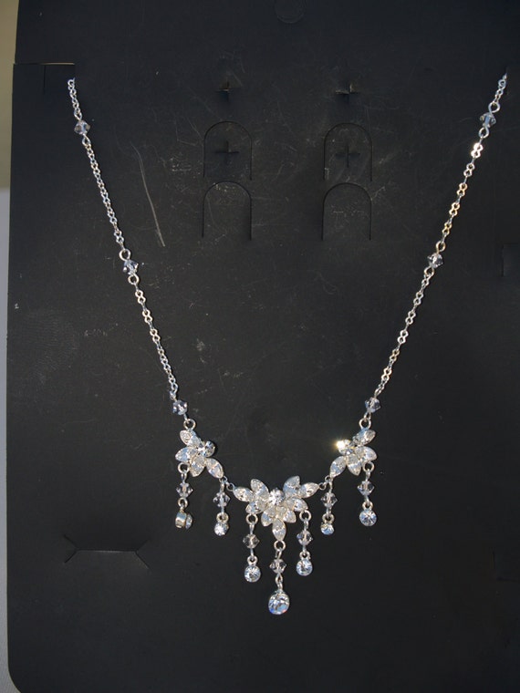 BRIDAL Necklace, Wedding jewelry,  Wedding Crysta… - image 4
