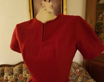 Rare Vintage 1962 Red Dress