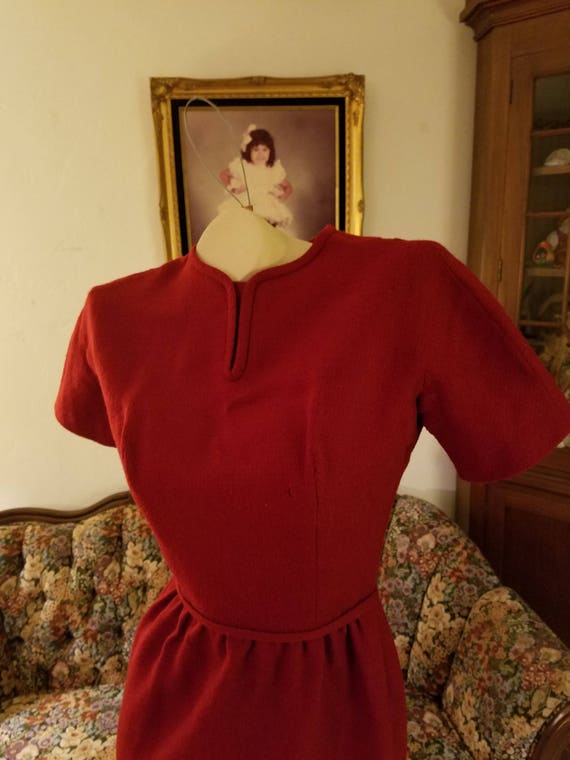 Rare Vintage 1962 Red Dress - image 1