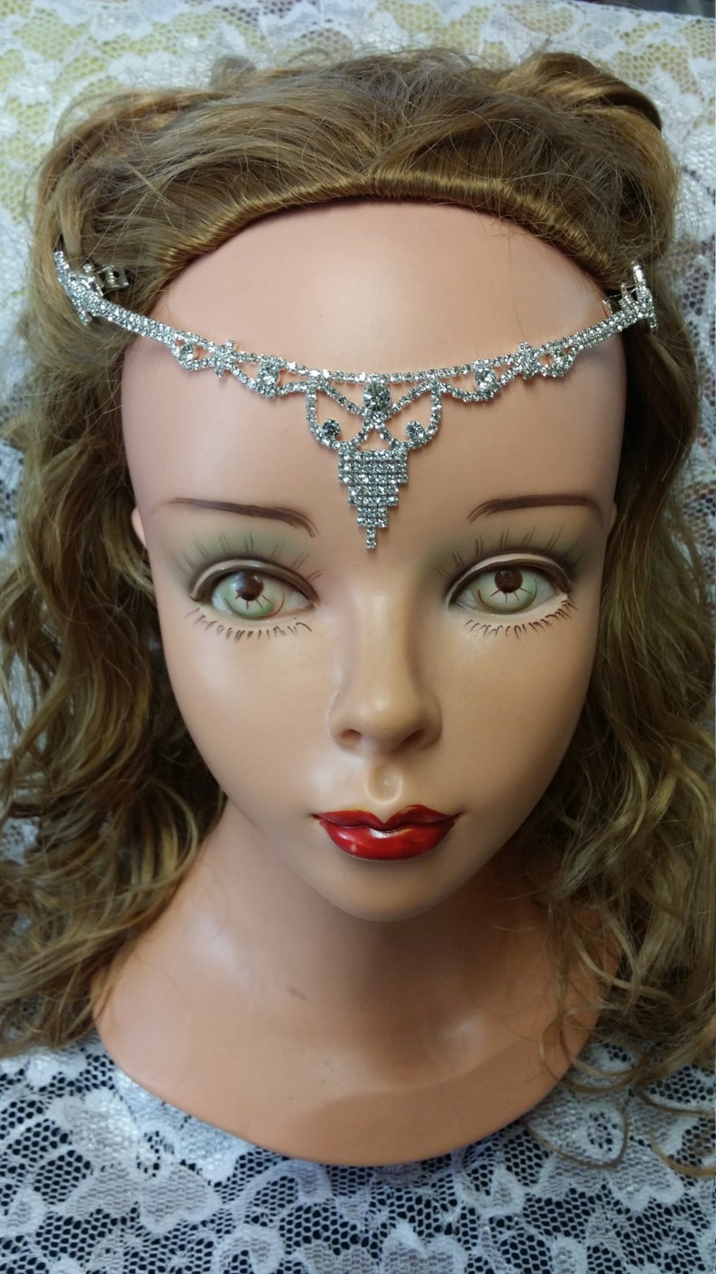 Bridal Head Chain Bridal Hair Jewelry Hair Crystals Etsy
