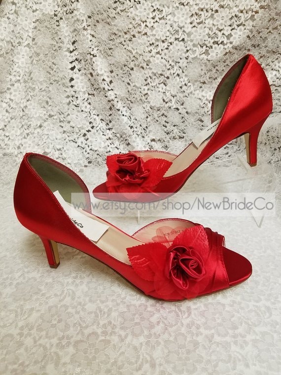 Buy Red Heeled Shoes for Women by MFT Couture Online | Ajio.com