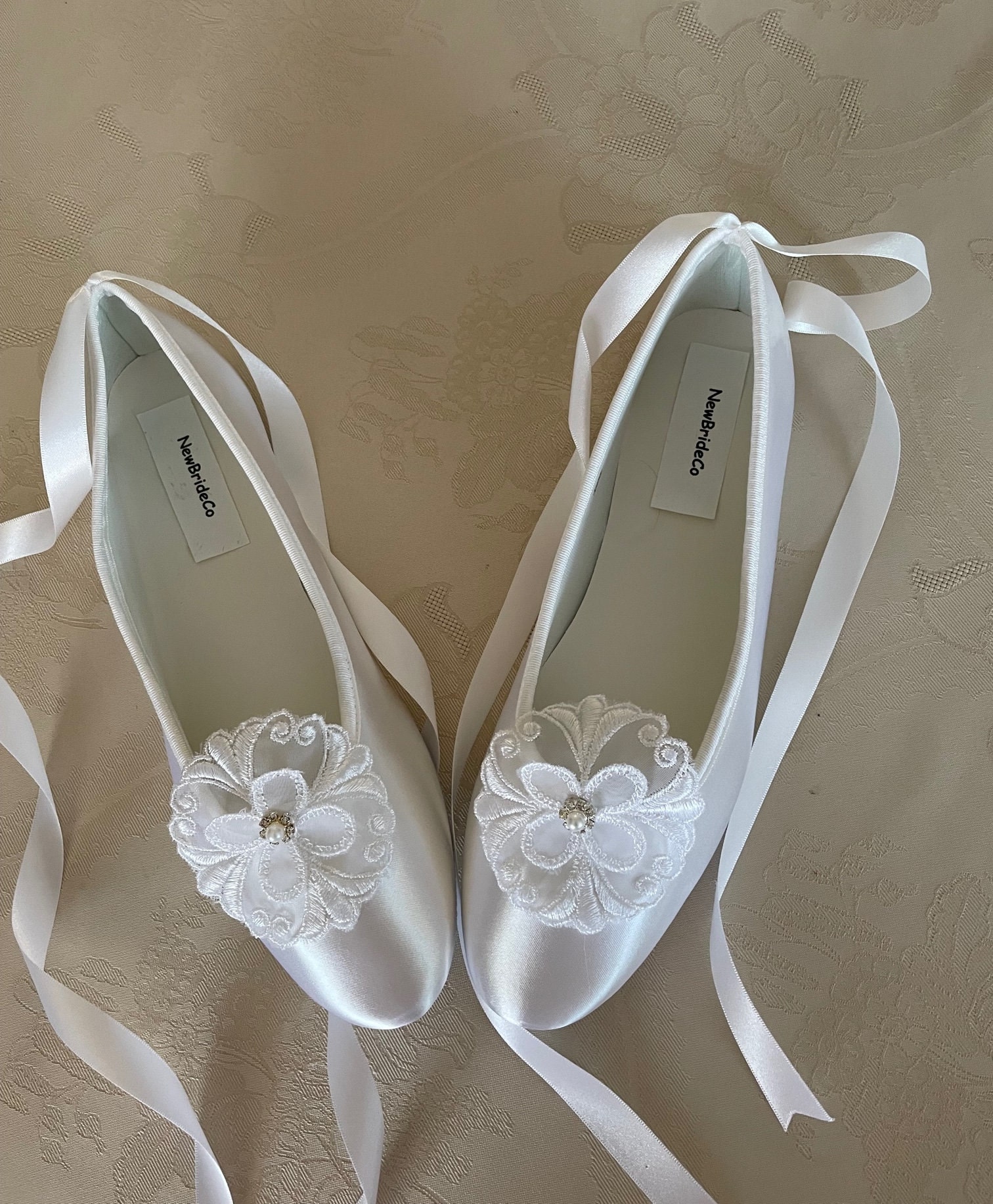 Wedding shoes flats sales wide width