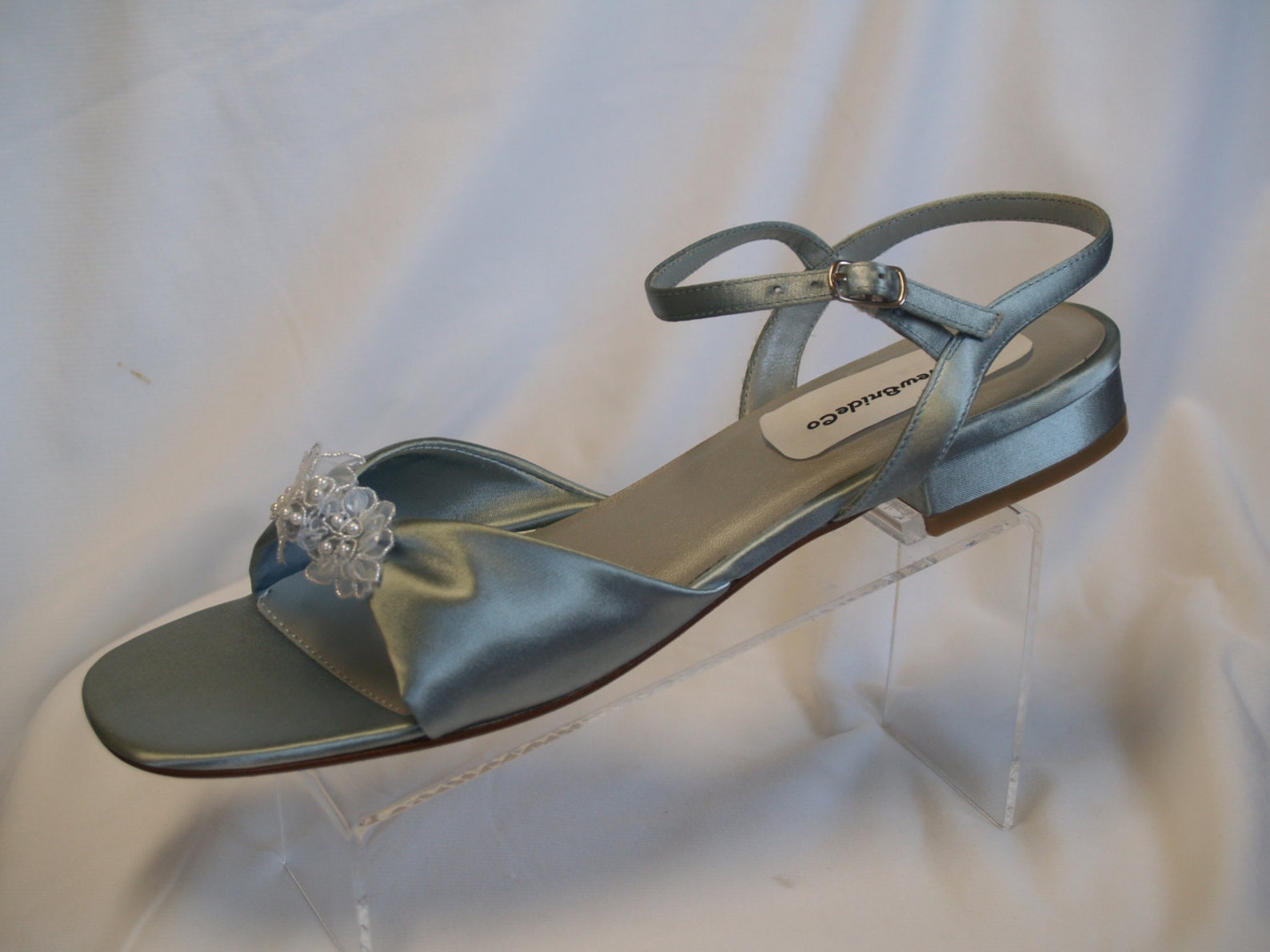 silver satin sandals wedding